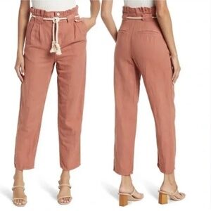 Veronica Beard Karter Pleated Crop Pants